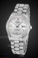 Perfect Replica Rolex Datejust Stainless Steel Diamond Oyster Band 40mm Watch (2)_th.jpg
